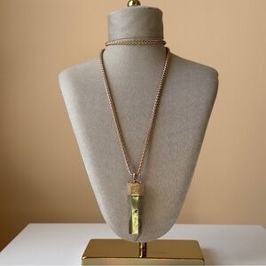 SOLD Kendra Scott Gold Bar Pendant Necklace